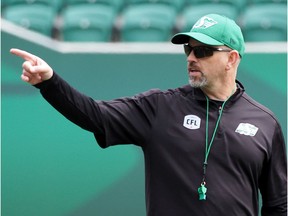 Saskatchewan Roughriders head coach Craig Dickenson is looking forward to coaching against the Calgary Stampeders and his brother, Dave, in Saturday's game at Mosaic Stadium.