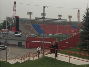 McMahon Stadium after the smoke had cleared.