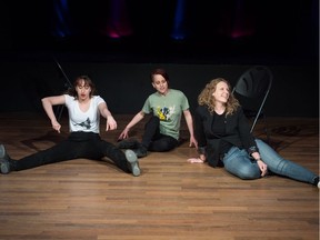 Members of the Hitchhikers Improv comedy group perform at the Artesian.