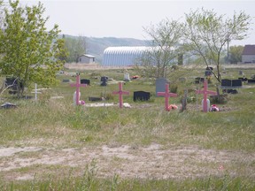 The aging grave site on the Cowessess First Nation will be getting much needed upgrades thanks to a $70,000 investment from the Roman Catholic Archdiocese of Regina. Photo Courtesy Rhoda Twumasi.