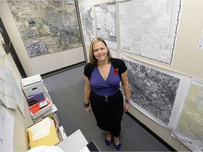 Diana Hawryluk, executive director, city planning and development, poses for a portrait inside city hall in Regina on Monday.