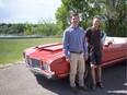 Justin Meyers (left) became involved in the Shrine Club after seeing the work being done by his father Dave Meyers (right). The pair stood for a picture next to the Masonic Temple in Saskatoon on June 13, 2019.