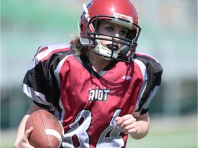 Alex Kowalski, shown in this file photo, scored the Regina Riot's touchdown Sunday in its 13-9 playoff victory over the Manitoba Fearless in Winnipeg.