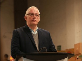 Steve Compton speaks at a press conference in Saskatoon on January 16, 2017.