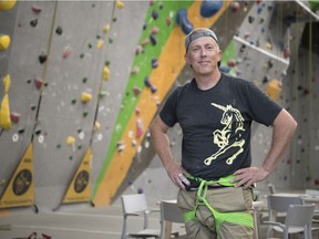 Jordan Mackay, owner/operator of Regina Climbing Centre, inside his facility in Regina.