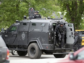 Members of the Regina Police Service and their SWAT team are actively on a call for service on the 300 block Rose Street in Regina.