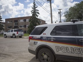 A 15-year-old boy was charged with first-degree murder in the June 24, 2019 death of a 60-year-old man in Saskatoon's Avalon neighbourhood. Officers and emergency crews responded around 8 p.m. to a report of an injured man in the 600 block of Hopkins Street. Upon arrival, they located the 60 year old dead at the scene. The death is the city's sixth homicide of 2019. (Kayle Neis / Saskatoon StarPhoenix)