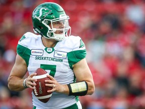 Cody Fajardo will be part of the Saskatchewan Roughriders' quarterbacking equation Thursday against the host Ottawa Redblacks.