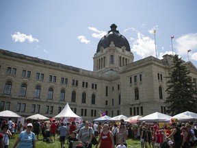 Wascana Centre was a busy place with thousands celebrating Canada Day in Regina.