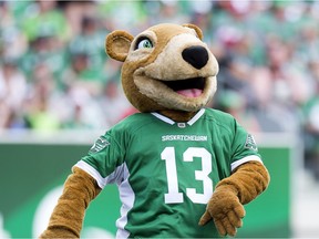 Gainer the Gopher, the mascot of the Saskatchewan Roughriders, drew plenty of online attention over the new look that was unveiled at the home opener of the 2019 season.