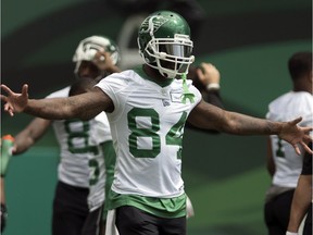 Veteran CFL receiver Manny Arceneaux is to make his debut with the Saskatchewan Roughriders against the B.C. Lions. his former team, on Saturday.
