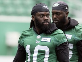 Roughriders middle linebacker Solomon Elimimian is trying to remain optimistic during uncertain times for the CFL.