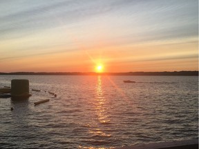 A picture-perfect sunset at Regina Beach.