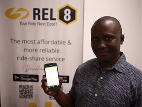 Daniel Agoah is the director of research and development for Saskatoon ride share company Rel8Well Travel Inc., which he says is the only ride-share company with an office in Saskatoon.