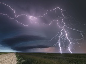 Storm chaser Tara Funk captured a storm near Ogema, SK on July 7, 2019.