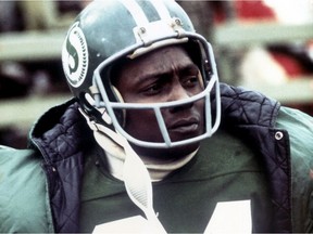 George Reed with the Saskatchewan Roughriders in the 1970s. Leader-Post photo by Don Healy.