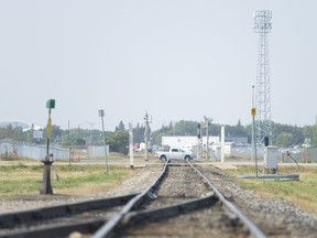 Rail tracks near the Co-op refinery in Regina. The federal government has announced $12.4 million in funding for two short line railway projects in Saskatchewan.
