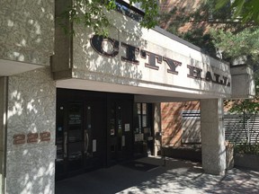 The entrance to Saskatoon City Hall is seen in this May 27, 2019 photo. (PHIL TANK/The StarPhoenix)