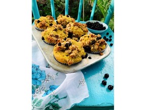 Saskatoon Berry Tumeric Muffins. For Aug. 2, 2019 Bridges. Photo by Renee Kohlman