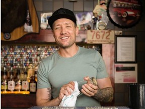 A portrait of Chris, who runs Moose Jaw pub Rosie's on River Street, by photographer Andy Hamilton. Hamilton did a photography project called "30 in 30," where he photographed a different Moose Jaw community member each day for 30 days.