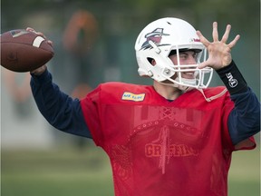 Blake Scherle threw three touchdown passes to lead the Regina Thunder to a season-opening victory over the host Edmonton Wildcats on Sunday.