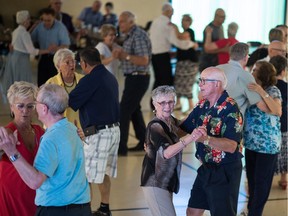 People participate in a dance at the Regina Senior Citizens' Centre Wednesday. A new provincial ministry to represent seniors has been added onto the rural and remote health portfolio to address policy issues about seniors.