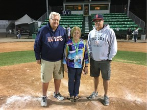 Bernie Eiswirth (general manager), Sharon Clarke (secretary) and Gary Brotzel (president) of the Regina Red Sox are to be formally enshrined in the Saskatchewan Baseball Hall of Fame on Saturday in Battleford.