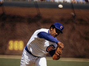 Ferguson Jenkins, shown with the Chicago Cubs in 1983, is to be the guest speaker at Saturday's Saskatchewan Baseball Hall of Fame inductions in Battleford.