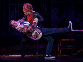 Samantha Mbolekwa (right) in a scene from RENT 20th Anniversary Tour in 2019.