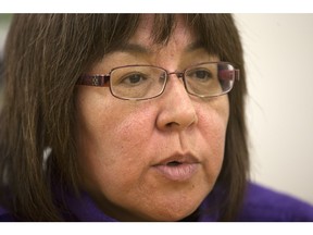 Georgina Jolibois, NDP MP for the La Loche area and former mayor of the community, speaks at the Village office on Jan. 27, 2016.