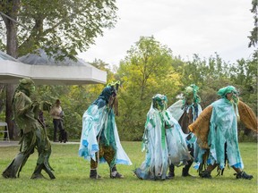 The "Swamp Swarm" was co-ordinated by Judy Wensel at Swamp Fest 2018 in Regina.