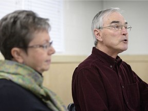 Ed Smith (right) says he's disappointed by city council's decision not to ban massage parlours in Regina.