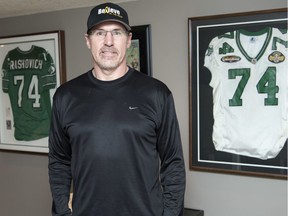 Dan Rashovich, a member of the Saskatchewan Roughriders' Plaza of Honour, chairs Regina's third annual "Believe In The Gold" Run/Walk For Childhood Cancer, which is to be held Saturday.