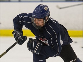 Rookie Sloan Stanick scored his first WHL goal on Saturday against the Moose Jaw Warriors.