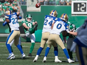 Saskatchewan Roughriders punter Jon Ryan, 9, was a member of the Winnipeg Blue Bombers in 2004 when the first Banjo Bowl was played.