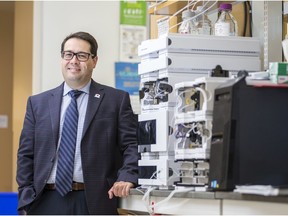 Dr. Walter Siqueira, new professor and acting associate dean of the University of Saskatchewan College of Dentistry, stands for a photograph in a lab at the college campus in Saskatoon, Sask. on Sept. 6, 2019.