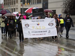 The FASD Awareness Day walk organized by the Regina FASD Community Network  in Regina.