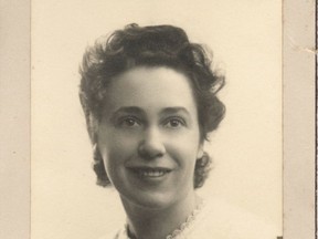 Julie Chare's mother Evelyn George in 1944. (Photo courtesy of Julie Chare)