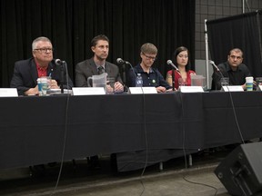 The University of Regina Students' Union hosted an all candidates forum at the Riddell Centre Multi Purpose Room in Regina.