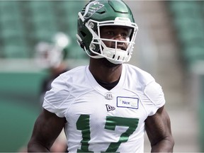 Receiver Jordan Williams-Lambert is back with the Saskatchewan Roughriders after a tryout with the NFL's Chicago Bears.