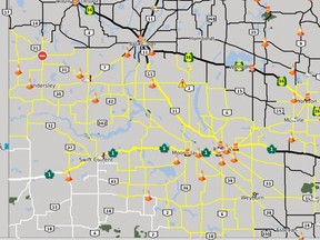 From Saskatchewan Highways Hotline 4:50 p.m. Sunday, September 29, 2019.