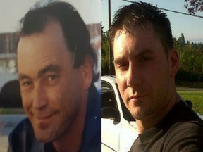 James Carlson, left, in a photo submitted by Crystal Carlson, and Taylor Wolff, right, who is charged with second-degree murder in connection with Carlson's presumed death. No body has been recovered.