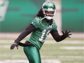 Saskatchewan Roughriders defensive back Ed Gainey, who has a foot injury, is questionable for Saturday's road game against the Winnipeg Blue Bombers.