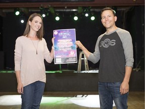 Huddle Up Against Suicide Prevention event organizers Stephanie Streifel, left, and Davin Stachoski at the The Exchange in Regina.