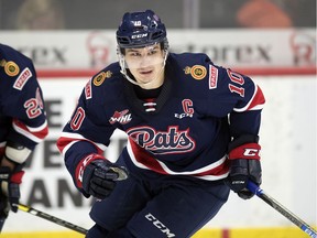 Regina Pats captain Austin Pratt had two goals — plus another in the shootout — in a 6-5 win over the Red Deer Rebels on Saturday.