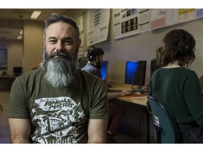 SASKATOON, SK--Oct. 6th/2019 --1007 News Gaming Dr. Daniel Johnson, Director of QUT Games Research Lab, stands inside the WellPlayed Project, an Australian mental health initiative using online gaming to facilitate social connections, hosted it's first Canadian online gaming event at the University of Saskatchewan on Sunday, October 6th, 2019 in Saskatoon, SK.