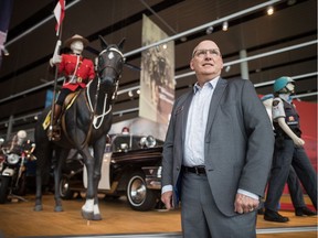 RCMP Heritage Centre executive director Dan Toppings stands in the centre's museum space on Dewdney Avenue.
