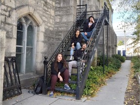 (top to bottom) Shawn Joseph, Keccia Cook, Alex Allary, and Alexandra Jarrett make up the slam poetry team from the Saskatoon Indigenous Poets Society team in Guelph for this year's Canadian Festival of Spoken Word from Oct. 13 to 19.