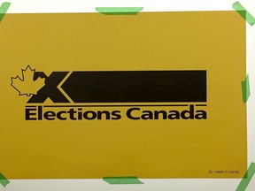 An Elections Canada sign.