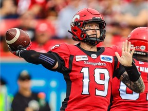 Calgary Stampeders quarterback Bo Levi Mitchell is poised to face the Saskatchewan Roughriders for the first time this season.